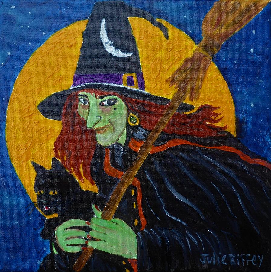 Witchy Woman Painting by Julie Brugh Riffey