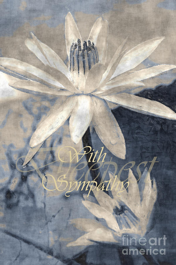 With Sympathy, Water Lilies by Banyan Ranch Studios With Sympathy, Water Lilies by Banyan Ranch Studios