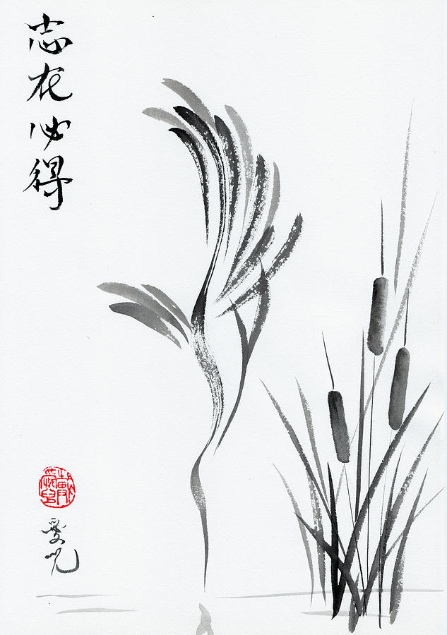 Egret Painting - With Will And Determination by Oiyee At Oystudio