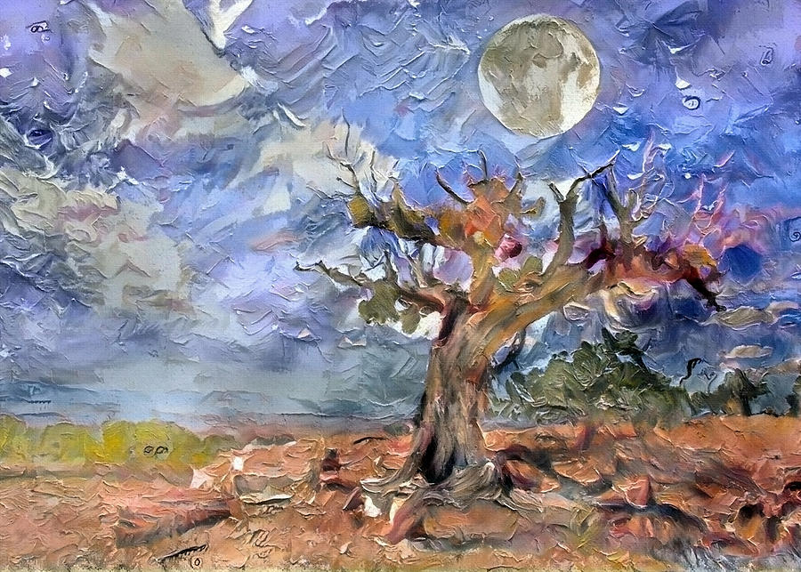 Withered Tree Digital Art