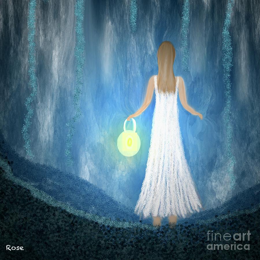 Within the cave Digital Art by Elaine Hayward