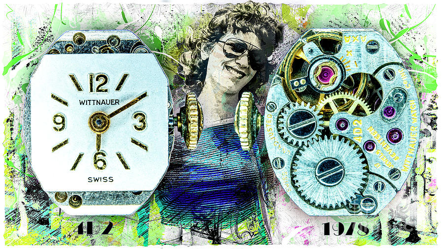 Wittnauer 4d2 Ladies Wrist Watch 17 Jewel Digital Art by Anthony Ellis