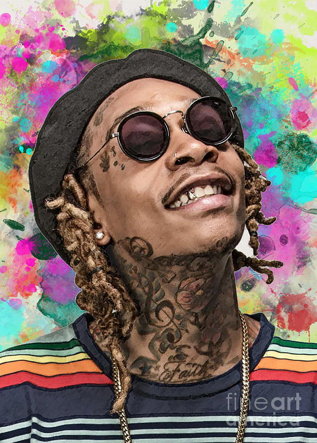 Wiz khalifa Painting by Muhammad Irsan