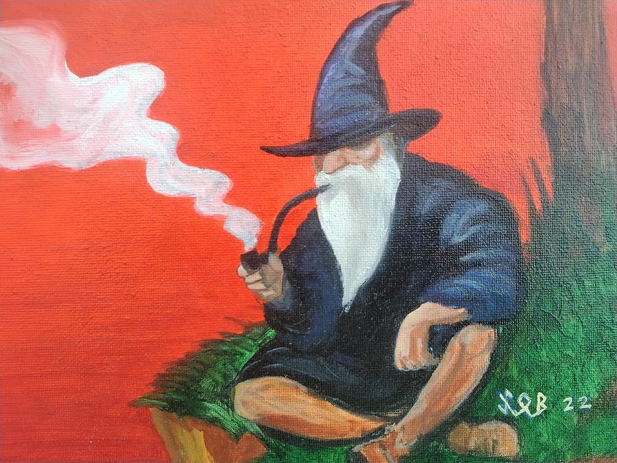 Wizard Painting by Folkish Fine Art - Fine Art America