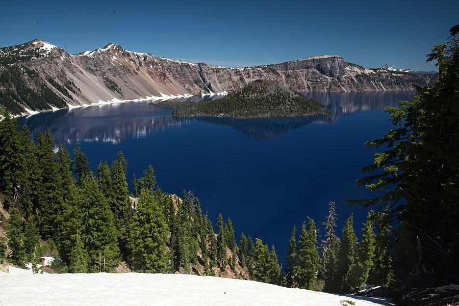 Wizard Island in Crater Lake Photograph by Walt Sterneman