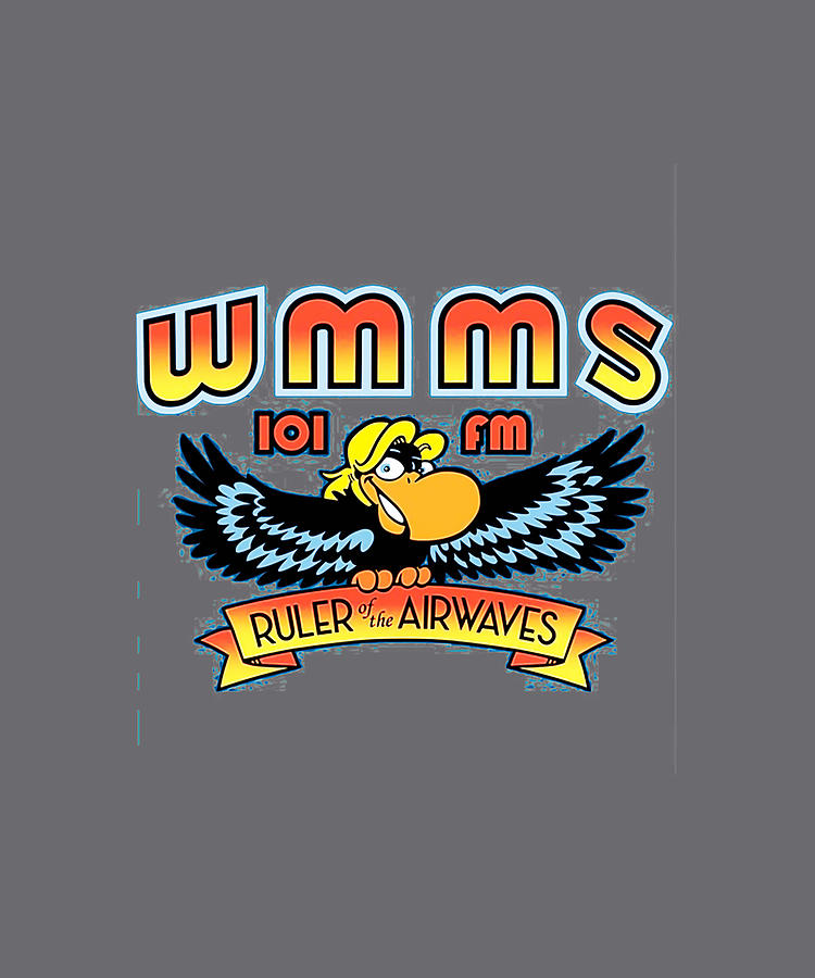 WMMS 101 FM Radio Sticker Decal Classic Painting by Lilly King