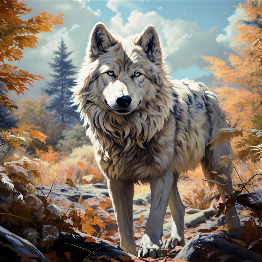 Wolf 3 Digital Art by Dawn Van Doorn - Fine Art America