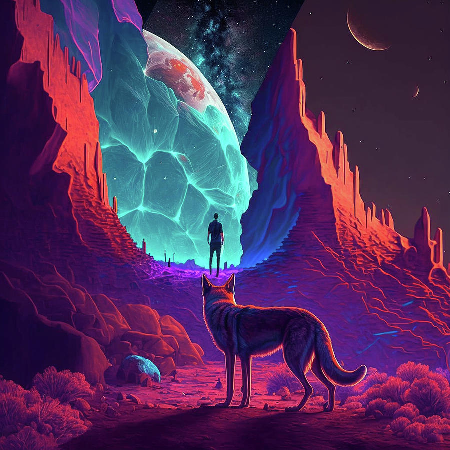 Wolf and People Silhouette Digital Art by Kailooma X TheDol - Fine Art ...