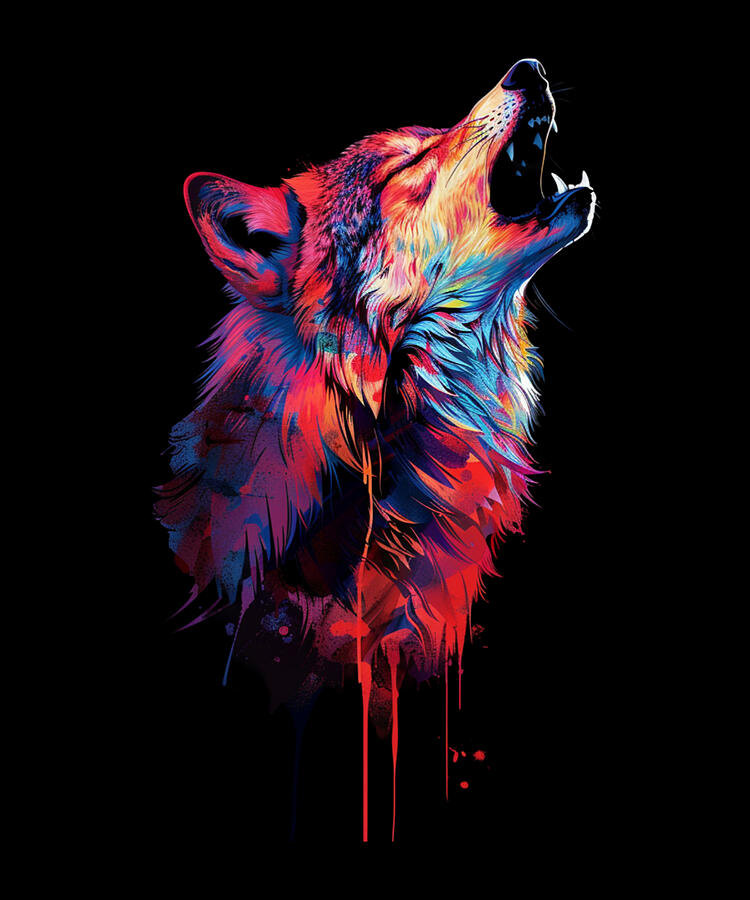 Nature Digital Art - Wolf Behavioral Adaptations by Lotus-Leafal