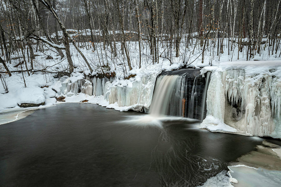Wolf Creek Falls in Winter Photograph by Kevin Argue