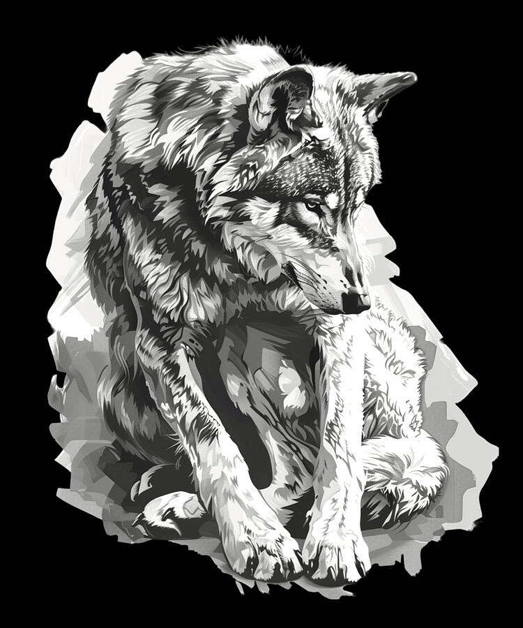 Nature Digital Art - Wolf Historical Accounts by Lotus-Leafal