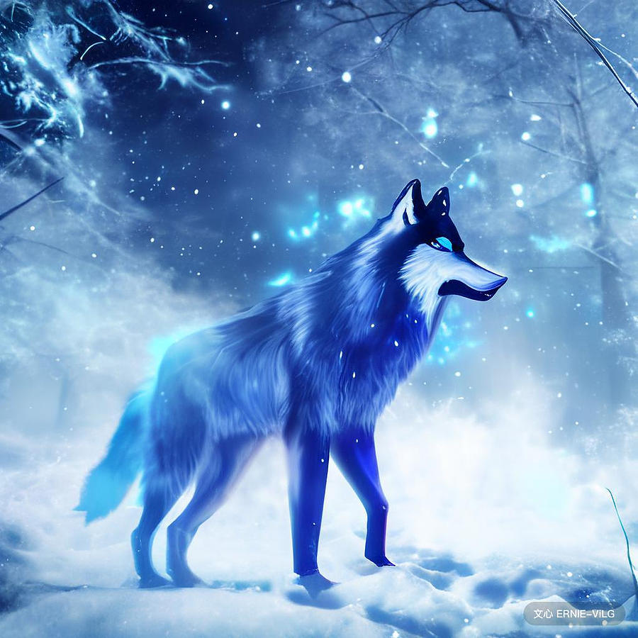 Wolf in the woods Digital Art by David Star - Fine Art America