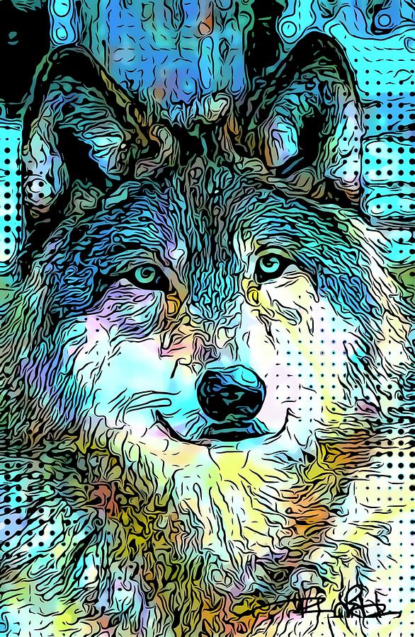 Wolf Inspiration  Digital Art by Barbara Tristan