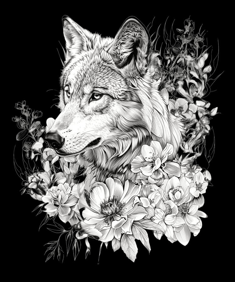 Nature Digital Art - Wolf Mythology Influence by Robertz-schuler