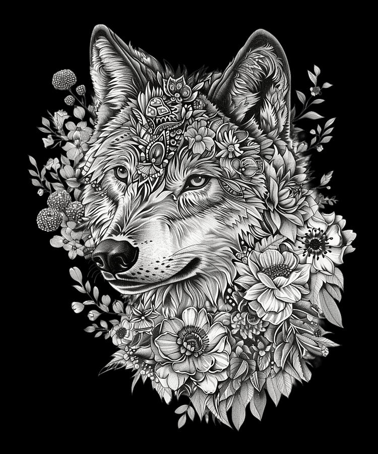Nature Digital Art - Wolf Natural Predators by Lotus-Leafal