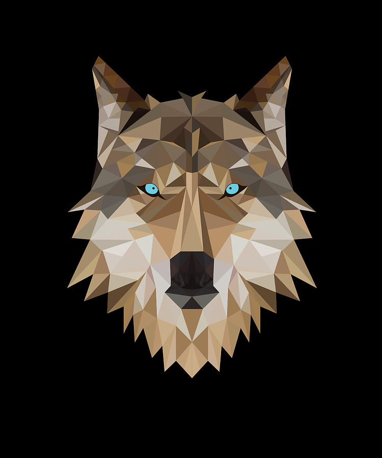 Wolf Polygon Wolf Pack Of Wolves Digital Art By Steven Zimmer Fine Art America