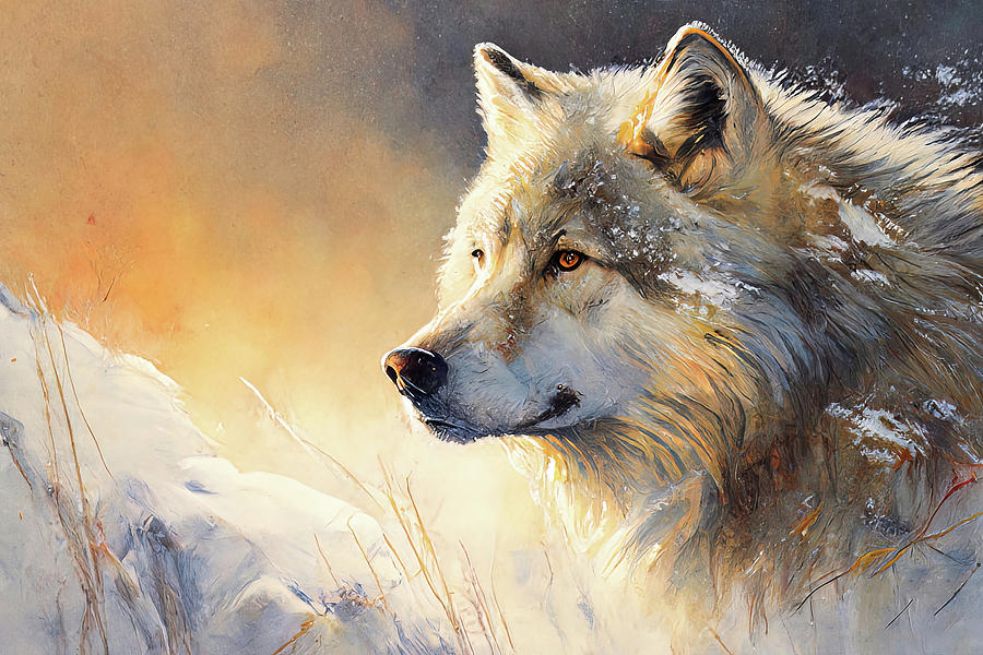 Wolf Portrait Digital Art by Mike Montalvo - Fine Art America