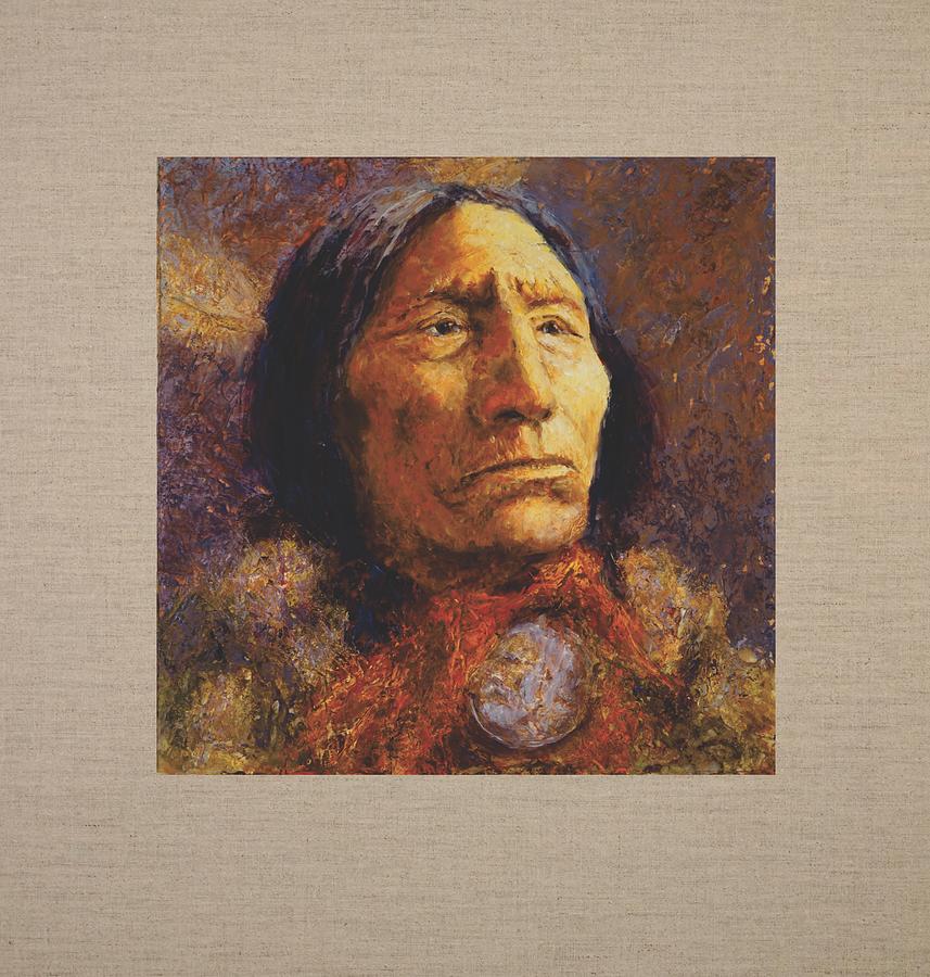 Wolf Robe, Cheyenne Painting by Mark Kashino