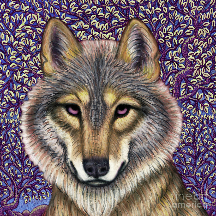Wolf Trance Painting by Amy E Fraser
