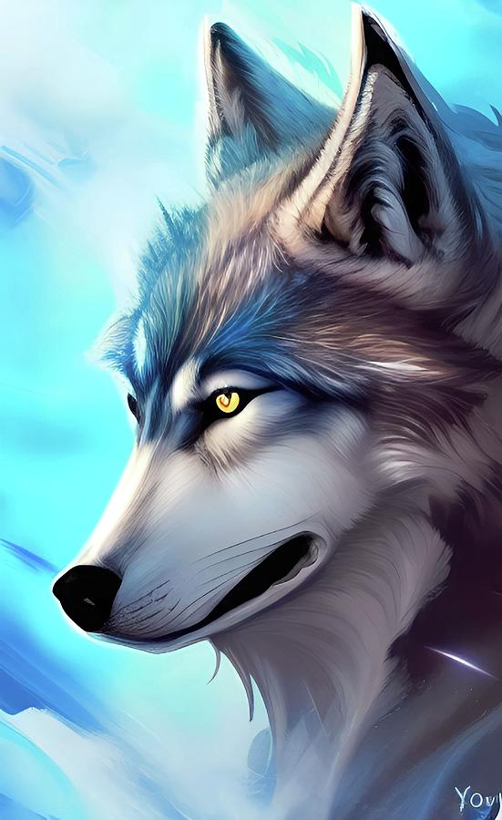 Wolf Digital Art by Tuxfell Art - Fine Art America