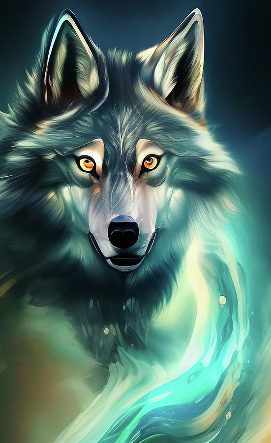 Wolf Digital Art by Tuxfell Studio - Fine Art America