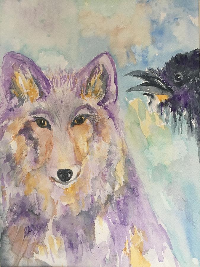 Wolf Whisperer Painting by Ellen Levinson