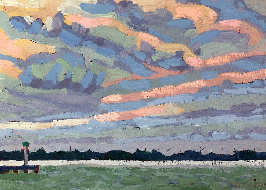 Wolfe Island Unstable Warm Winds Painting by Phil Chadwick