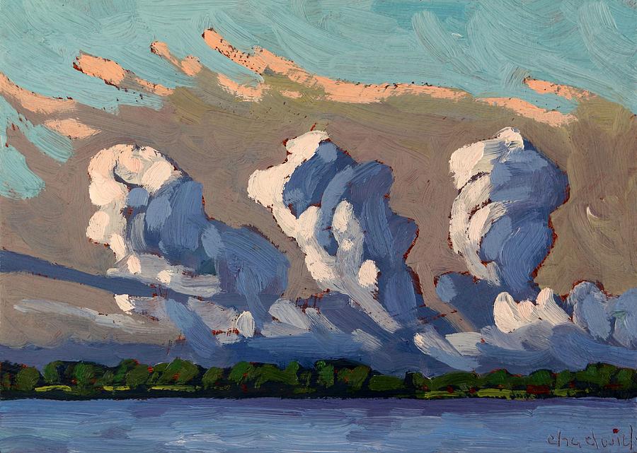 Wolfe Island Weather Brew Painting by Phil Chadwick