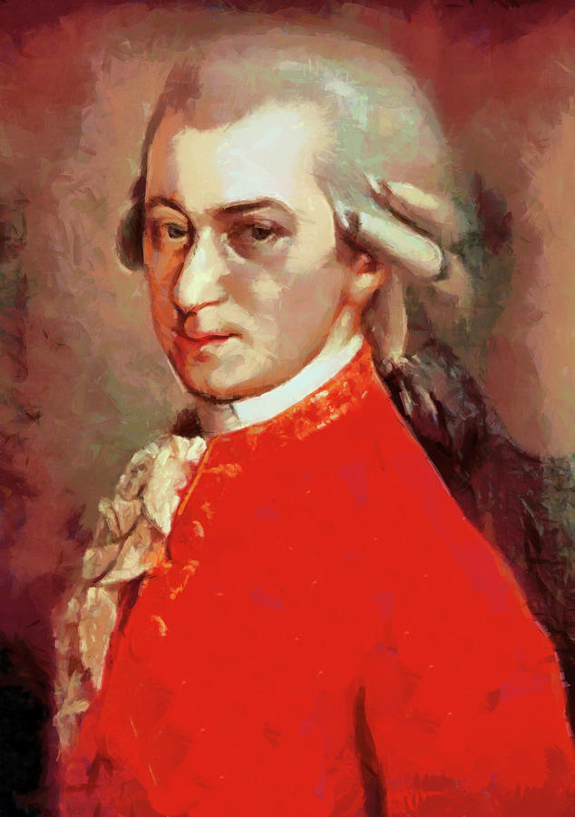 Wolfgang Mozart Painting by Dan Sproul