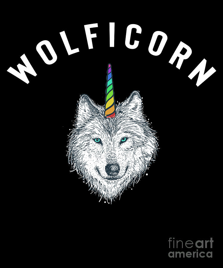 Wolficorn T Shirt Wolf Unicorn Halloween Wolficorn T Shirt Wolf Unicorn Halloween