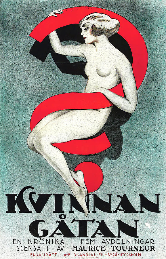 Woman, 1918 - art by Eric Rohman Mixed Media by Movie World Posters