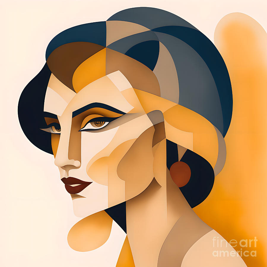 Woman Abstract Portrait - 1 Digital Art by Philip Preston