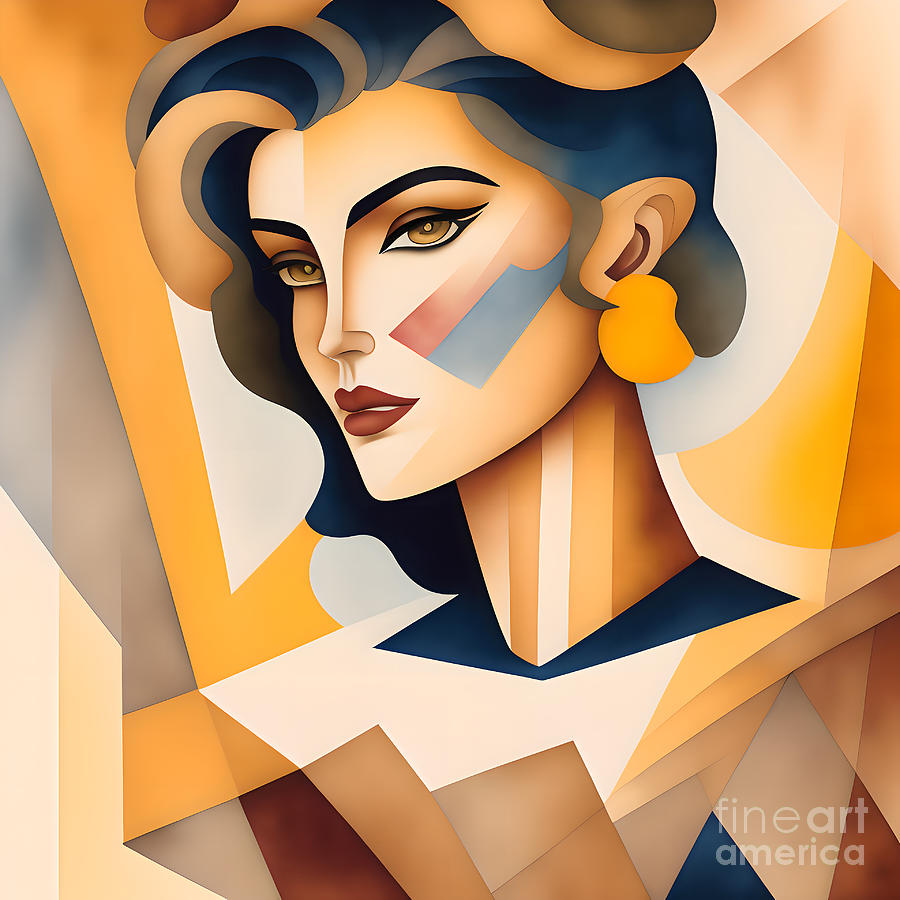 Woman Abstract Portrait - 2 Digital Art by Philip Preston