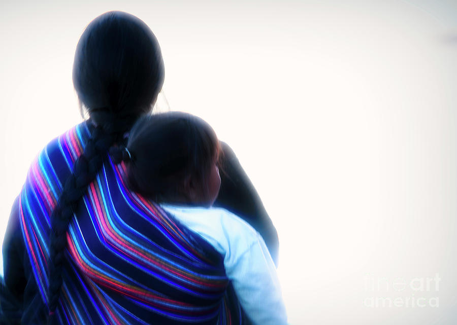 Woman and Child Mexico  Photograph by Chuck Kuhn