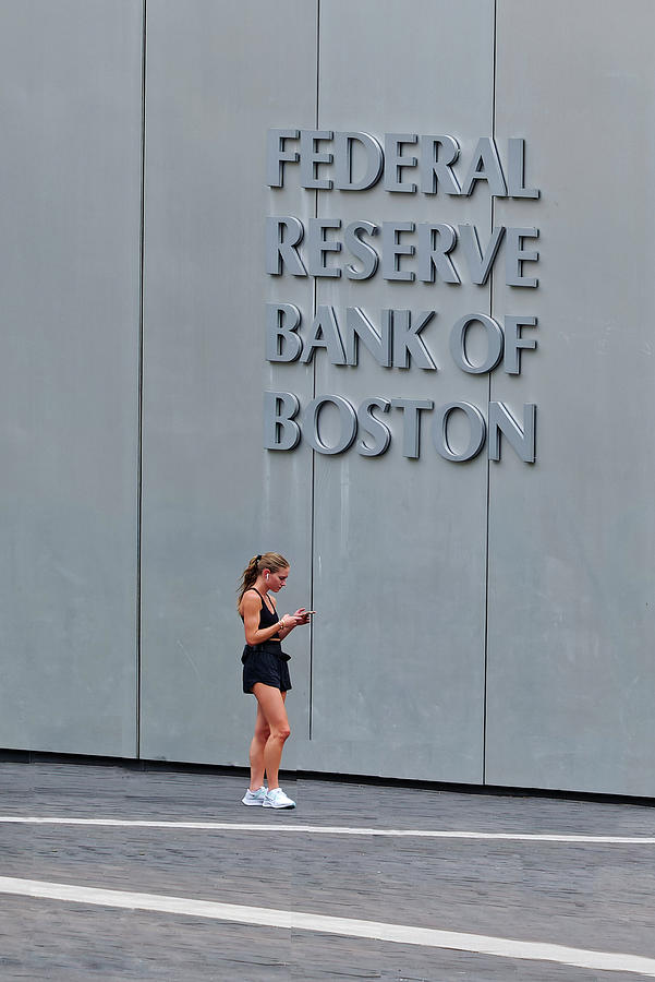 Woman at Federal Reserve Bank of Boston Photograph by Darryl Brooks