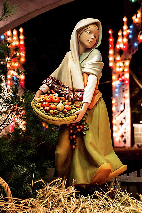 Christmas Photograph - Woman Bearing Gifts for Jesus Our Savior by Betty Denise