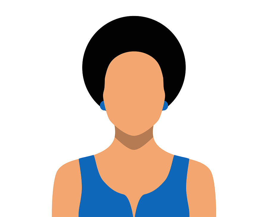 Woman Blank Face Icon Drawing by Grace Maina