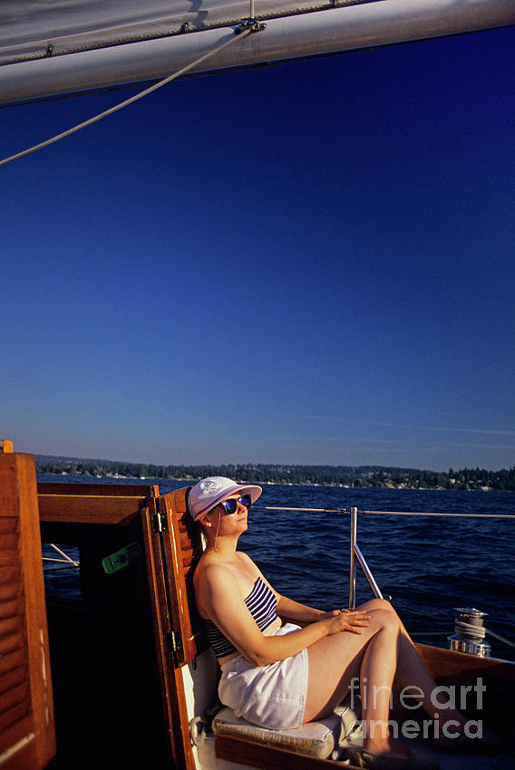 Woman Enjoying Summer Time Photograph by Jim Corwin