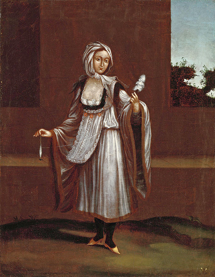 Woman from the Island of Patmos  Painting by Workshop of Jean Baptiste Vanmour