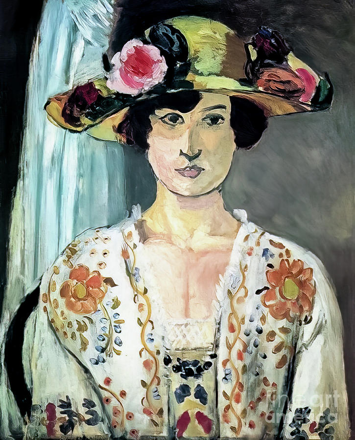 Woman in a Hat Henri Painting by Henri - Pixels