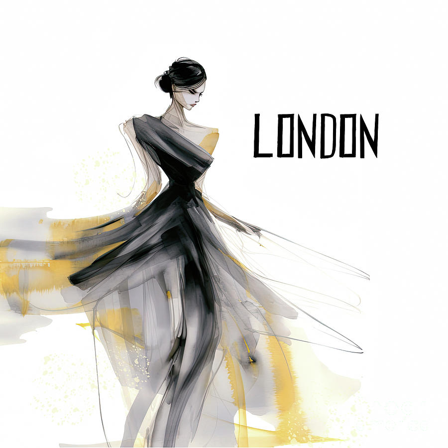 Woman In London Painting by Tina LeCour