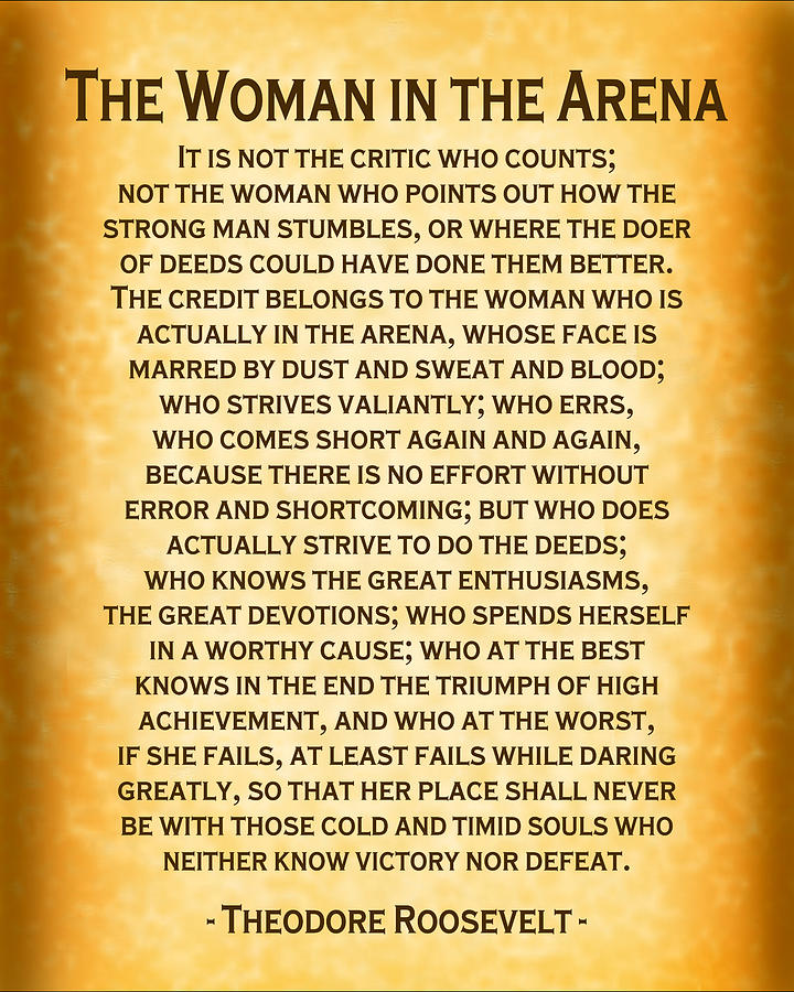 Woman in the Arena - Gold Digital Art by Ginny Gaura