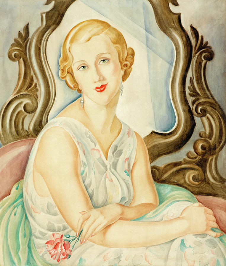 Woman in the Mirror Painting by Gerda Wegener - Fine Art America