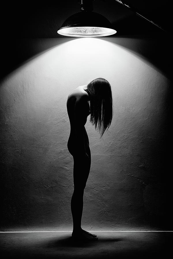 Woman in the spotlight 1 Photograph by Johan Swanepoel