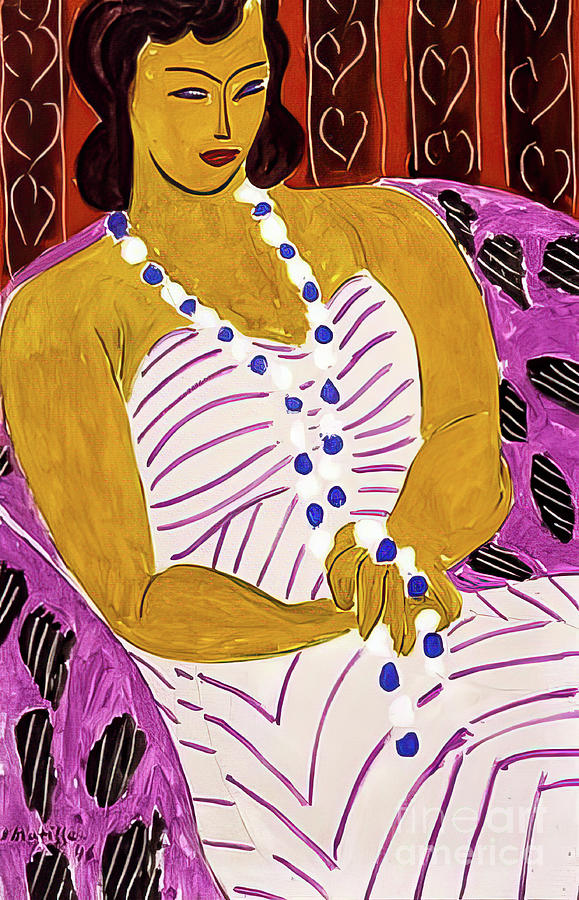 Woman in White by Henri Matisse 1946 Painting by Henri Matisse