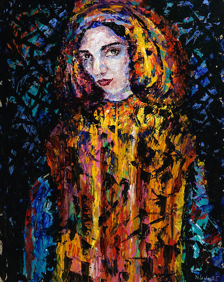 Woman Painting - Woman in Yellow by Yelena Tylkina