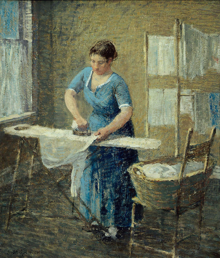 Woman Ironing Painting by Robert Spencer Fine Art America
