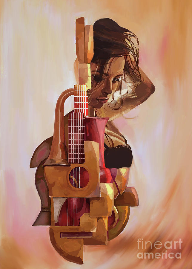 Woman Make Music  Painting by Gull G