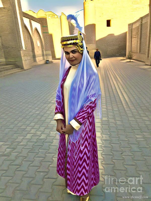 Woman of Kiva Uzbekistan  Photograph by Glen Neff