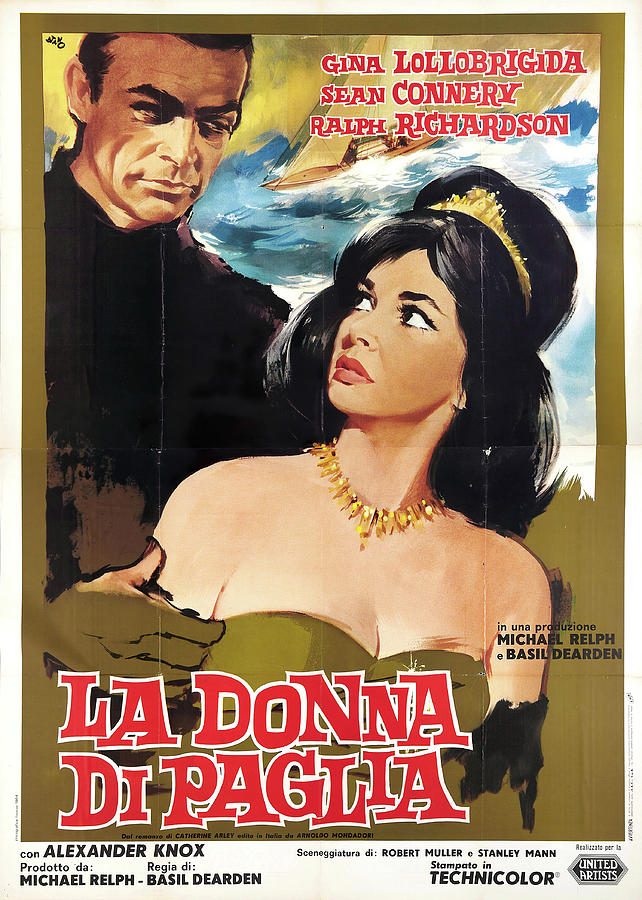 Woman of Straw, 1964 - art by Silvano Campeggi Mixed Media by Movie World Posters